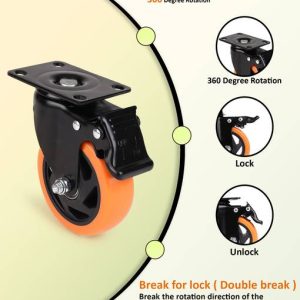 hinglaj 4*1 Heavy Duty Furniture Office wheel Moving Ca...