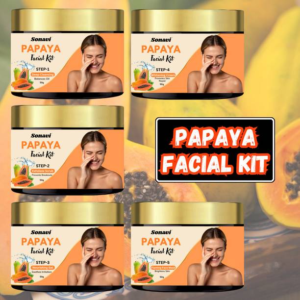 Sonavi Facial Kit for Even Skin Tone | Papaya Facial Ki...