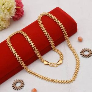 LASAVAMON 1 gram High Quality Indian Polished “20” Inches Gold Ch...