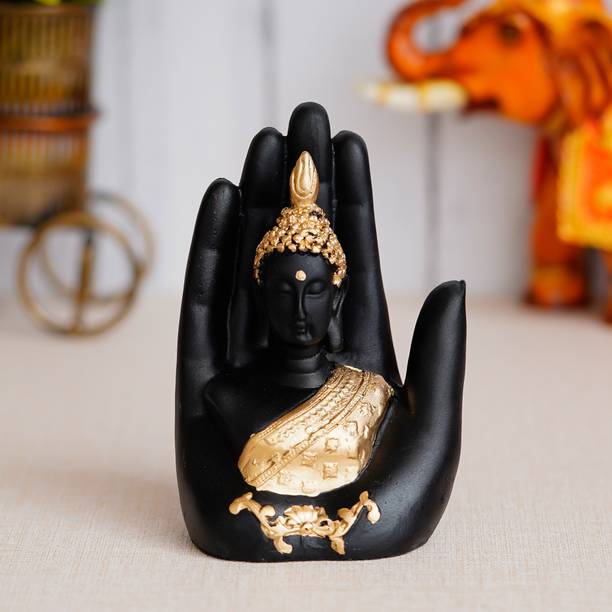 HOUSE OF COMMON Golden Handcrafted buddha Palm Buddha f...