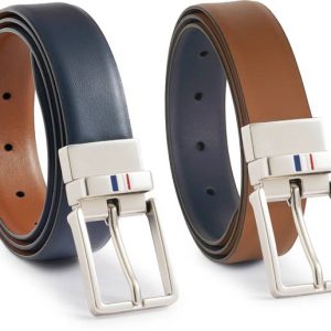 U.S. POLO ASSN. Men Casual Multicolor Genuine Leather Reversible Belt