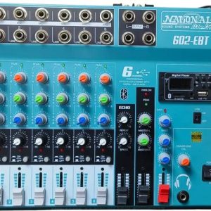 Adiohub Professional Digital Echo 6 Channel Mixer with ...