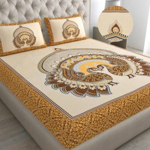 Mohini Dyeing 144 TC Cotton Queen, Double Jaipuri Print...