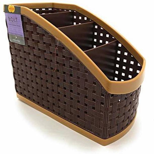 BUC 4 Compartments plastic Pen Stand