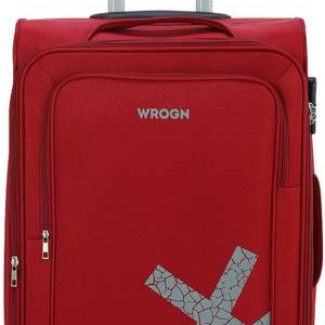 WROGN Medium Check-in Suitcase (65 cm) 4 Wheels - RIFT - Red