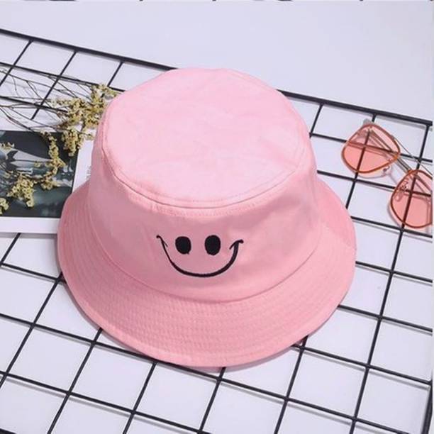 Highever Smiley Embroidered Cotton smiley hat for men a...