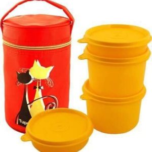 TUPPERWARE Wisker Lunch Box 4 Containers Each Capacity(...