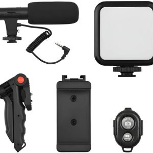 Clairbell Video Kit with Wireless Microphone, LED Light...