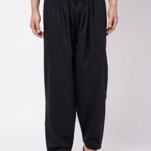 VASTRAMAY Vastramay Men's Black Cotton Patiala Salwar Men Pyjama