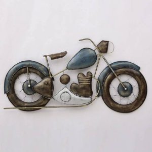 Nesfur Royal Enfield Metal Bike For Wall Decor Home Dec...