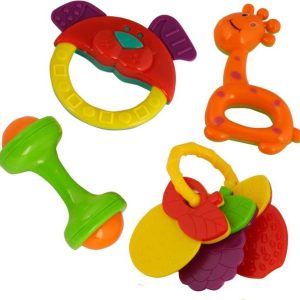 PRIMEFAIR Non Toxic Baby Toys Rattle Set Of 4 Pieces Fo...