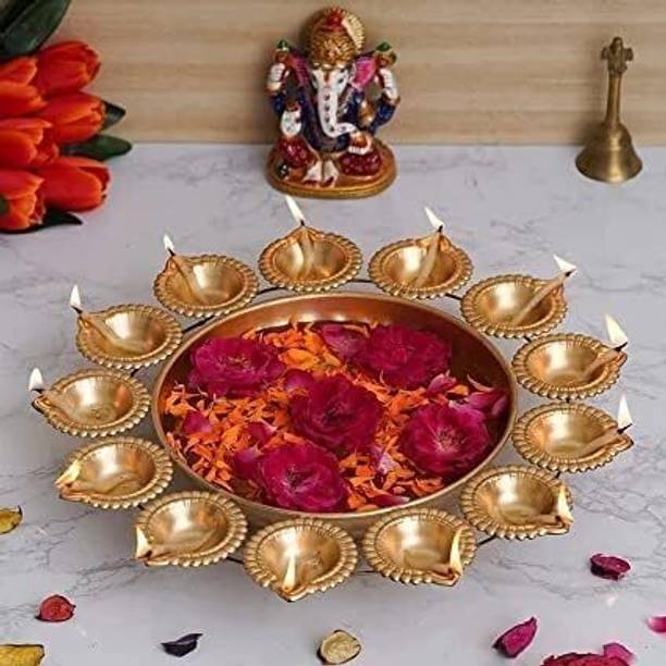 JaipurCrafts Premium Flower Shape Decorative Urli for H...