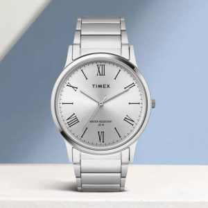 TIMEX Silver Dial Stainless Steel Analog Watch - For Men TW0...