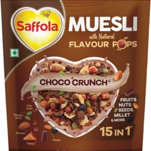 Saffola Muesli Choco Crunch with Flavour Pops, 15 in 1 ...
