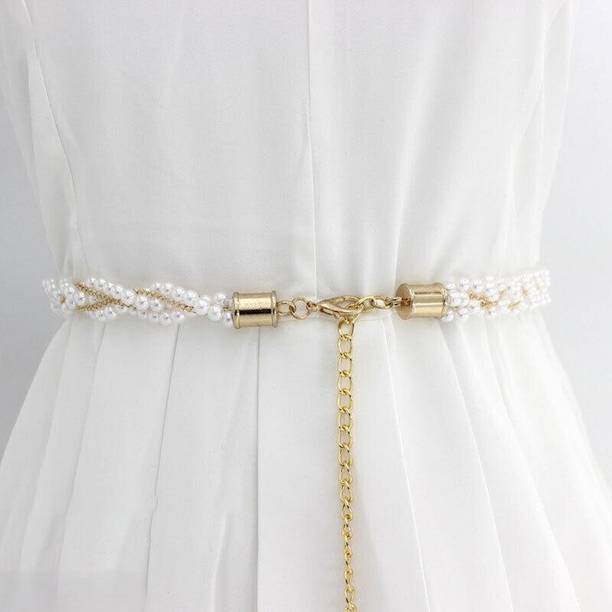 SYGA Women White Metal Belt