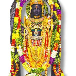 saf MDF Cutout of Ram Lalla Statue in Ayodhya Mandir (2...