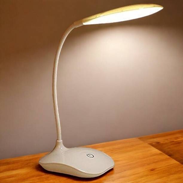 AKR Powerful Rechargeable Emergency Table Lamp (White)_...
