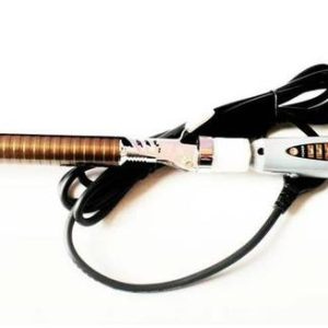 Imported V & G ionic tong Hair Curler (gold and gray) E...