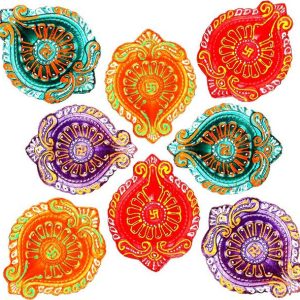 HndB Diwali Diyas for Pooja Dipawali Decorations Oil La...