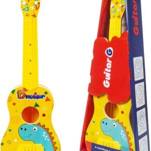 WISHKEY Cartoon Dino Theme Guitar 4 Strings Acoustic Mu...