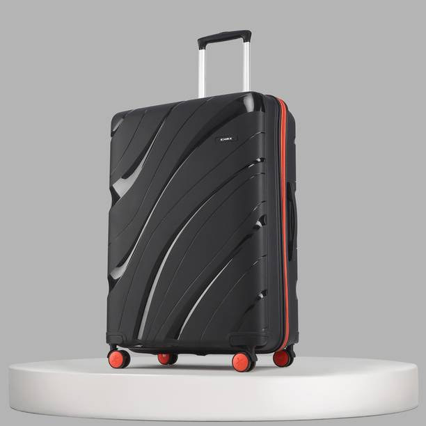 HRX by Hrithik Roshan Check-in Suitcase (76.5 cm) 8 Wheels - Madrid - Black