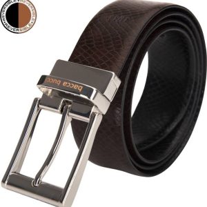 bacca bucci Men Casual Brown, Black Genuine Leather Reversible Belt