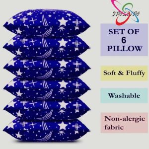 YPOLOIPO LUXURY Polyester Fibre Solid Sleeping Pillow P...