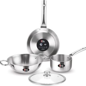 MILTON TRI-PLY GIFT SET 04 Pcs Induction Bottom Non-Sti...