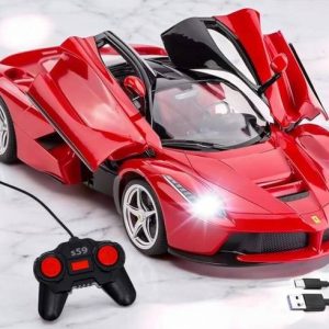 Just97 Rechargeable Farrari Style Remote Control Car Wi...