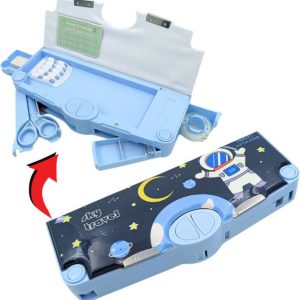 JOY MAKER Multifunctional Magnetic Pencil Box with Buil...