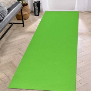 Abhsant Green Plain Exercise Yoga Mat 4 MM Green 4 mm Y...