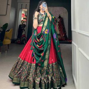 FusionCraftt Floral Print Semi Stitched Lehenga Choli