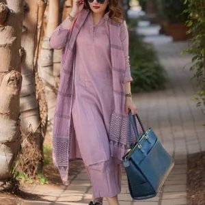 Lamba Creations Women Cotton Rayon Kurta Palazzo Dupatta Set