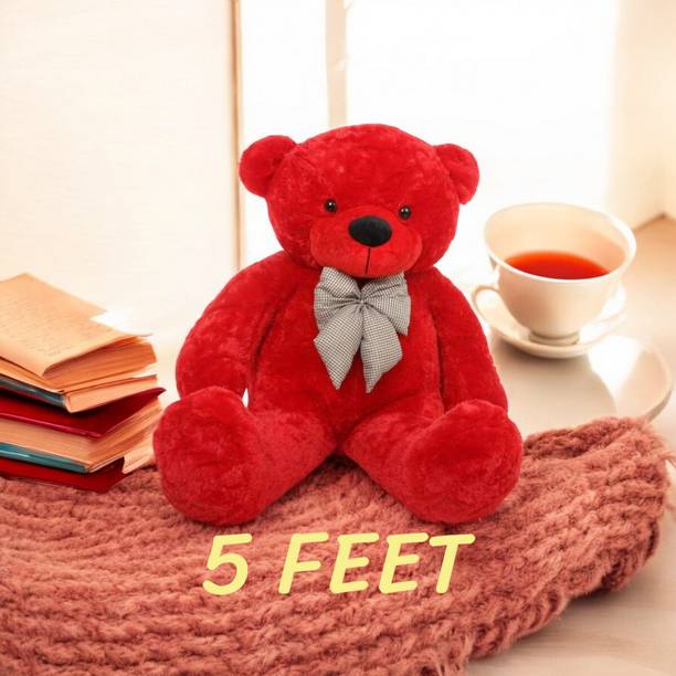 Krishna Creation Exclusive 5 Feet Red Teddy Bear – Prem...