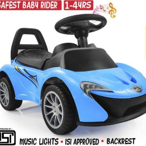 Miss & Chief Musical Car with Front Lights, Steering Dr...