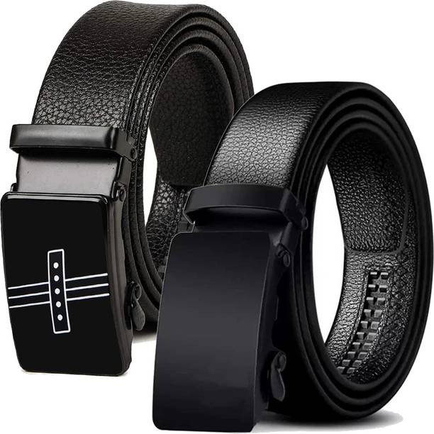 PROVOGUE Men Casual, Formal, Evening, Party Black Synthetic Belt