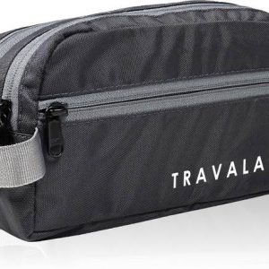 Travalate 2 Zipper Toiletry Bags Makeup Shaving Kit Pouch for Men...