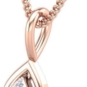 JEWEL HUB JPT1853 18kt Diamond Rose Gold Pendant