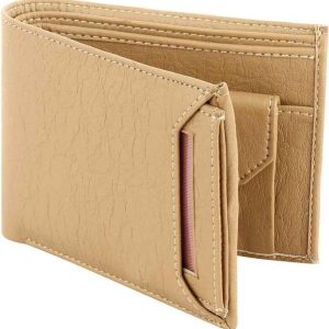 Shiv Men Casual, Formal Beige Artificial Leather Wallet