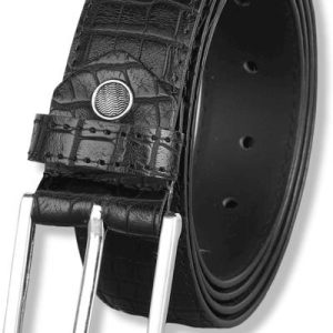 ZORO Men Black Texas Leatherite, Artificial Leather Belt