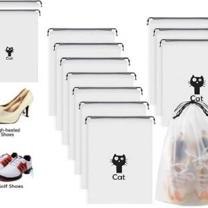 Organity Pack of 12 Shoe Bag Cover for Shoe Storage Tra...