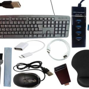 ANJO USB Keyboard-LED Mouse-Wrist Support Pad-3.0 Hub-3...