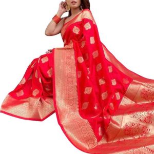 SHWENILA Woven Banarasi Pure Silk Saree