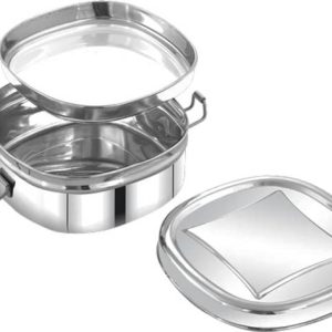 MISSIPPI Stainless Steel Kite Shape Lunch Box with 2 Co...