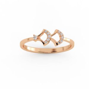 avsar AVR1085PA 18kt Diamond Rose Gold ring
