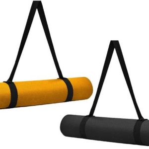 FitnessStar BLACK, ORANGE YOGA MAT Multicolor 4 mm Yoga...