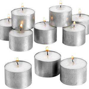 HOMELORE Long Burning Tea Light Candles; Big 22 gram ea...