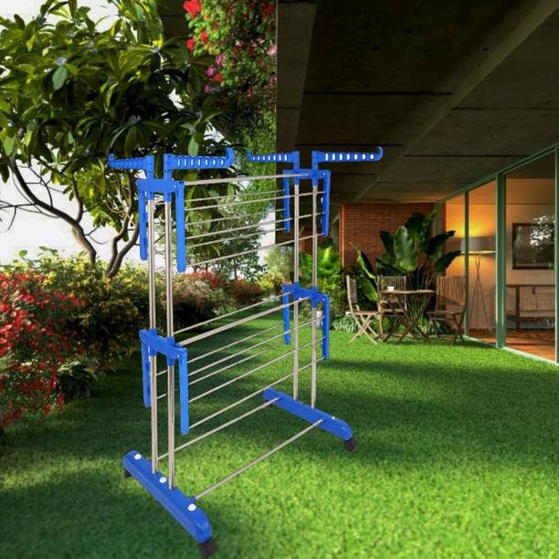 Flipkart SmartBuy Steel, Plastic Floor Cloth Dryer Stan...