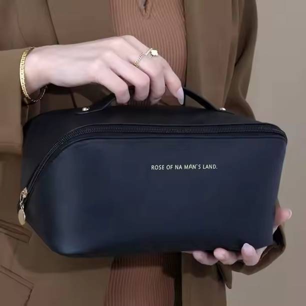 TravelZ Premium Cosmetic Pouch & Makeup Bag for Home an...