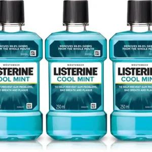 LISTERINE Cool Mint Mouthwash - (Pack of 3 - 250ml)